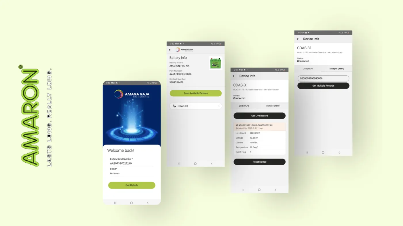 Amara Raja Smart Battery Monitor